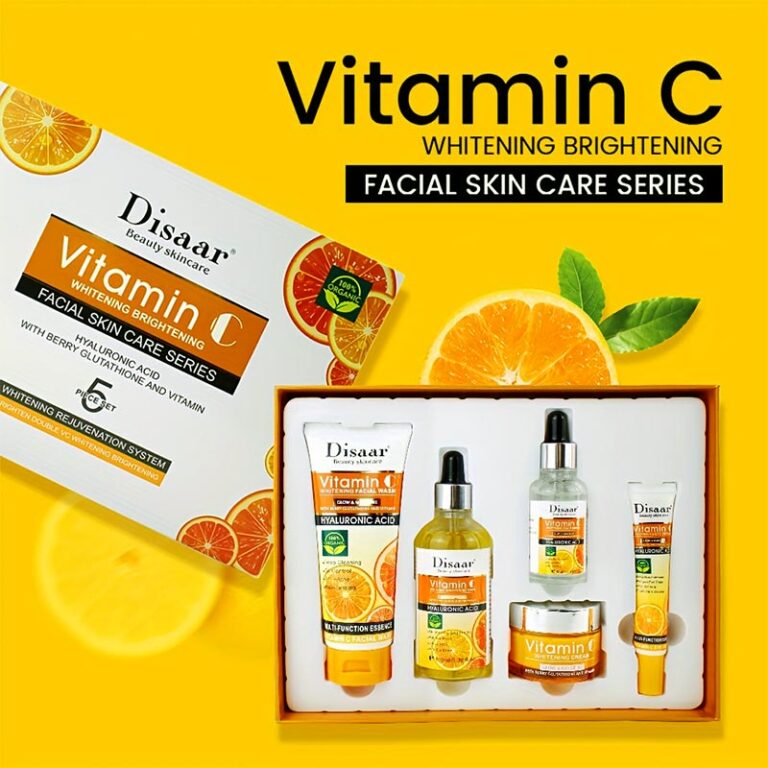Lait éclaircissant à La Vitamine C Disaar - 500 Ml, SPF5, Parfum Orange, Pour Corps, Neuf